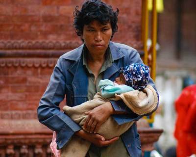 Father and Child-Kathmandu