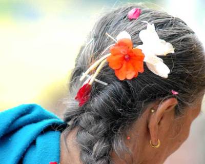 Lady  with Flowers in Hair-Kathmandu