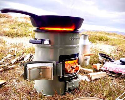 Rocket Stove Cooking-Scotland